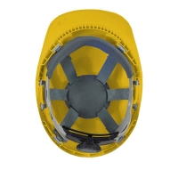 Industrial safety helmet morion yellow