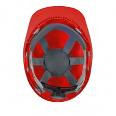 Industrial safety helmet morion red
