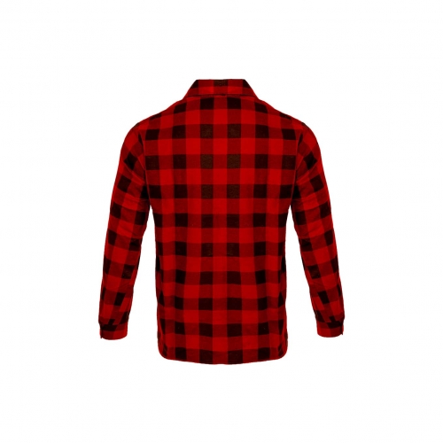 Červená flanelová košeľa