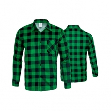 Zelená flanelová košeľa