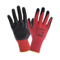 Nitrile-coated protective gloves x-rednitron