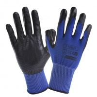 Nitrile-coated protective gloves x-roller
