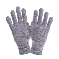 Protective cotton-polyester gloves x-grey