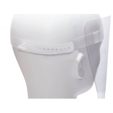 Ochranný štít 0,5 mm bezfarebný s prúžkom