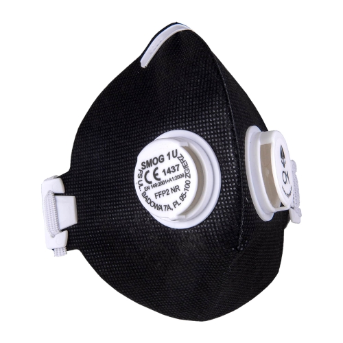 Anti-smog filtering respirator smog 1u ffp2 no black and white