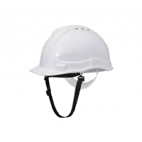 Industrial helmet bratek-3 with strap white