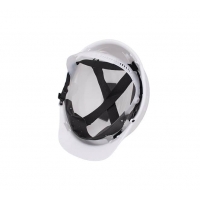 Industrial helmet bratek-3 with strap white