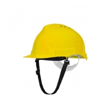 Industrial helmet bratek-3 with strap yellow