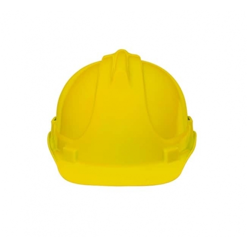Industrial helmet bratek-3 with strap yellow