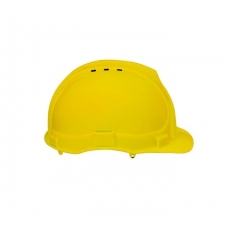 Industrial helmet bratek-3 with strap yellow