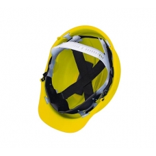 Industrial helmet bratek-3 with strap yellow