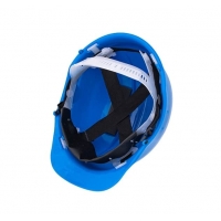 Industrial helmet bratek-3 with strap blue