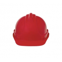 Industrial helmet bratek-3 with strap red