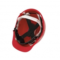 Industrial helmet bratek-3 with strap red