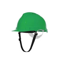 Industrial helmet bratek-3 with strap green