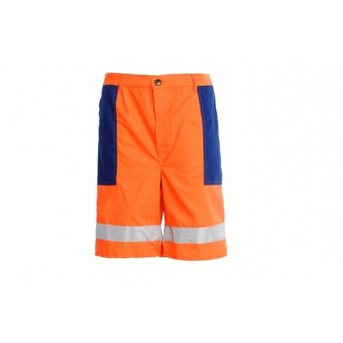 Warning work shorts short - orange