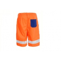 Warning work shorts short - orange