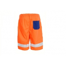 Warning work shorts short - orange