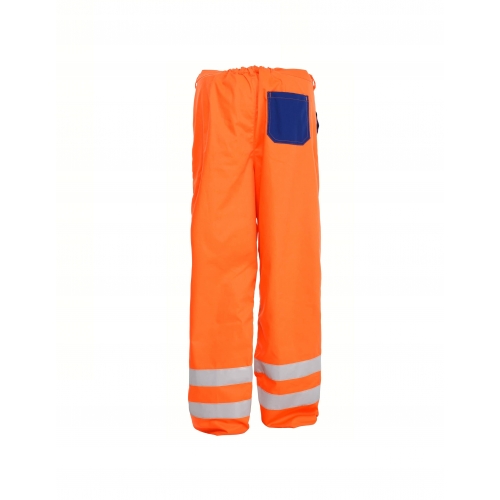 Výstražné pracovné nohavice do pása - oranžové -