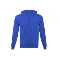 Hooded sweatshirt zipped 280g blue