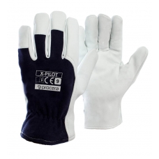 Gloves reinforced with goatskin x-pilot