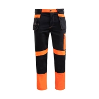 Promonter 260 black and orange hvp waist pants.
