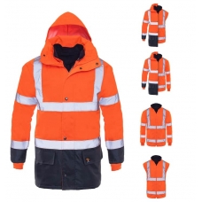 Prolumo 5in1 insulated jacket orange hvp