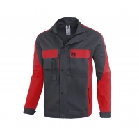 Proplus grey and red jacket.