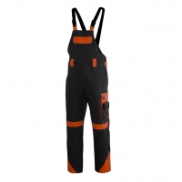 Proplus dungarees pants black and orange