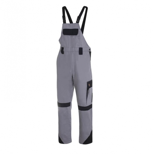 Proplus dungarees pants light gray and black