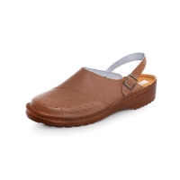 Prophylactic shoes bianca with perforation brown