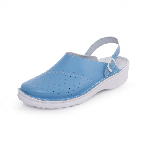 Prophylactic shoes bianca with perforation blue