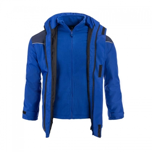 3-in-1 insulated jacket aero blue and navy blue