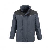 3-in-1 insulated jacket aero gray-black
