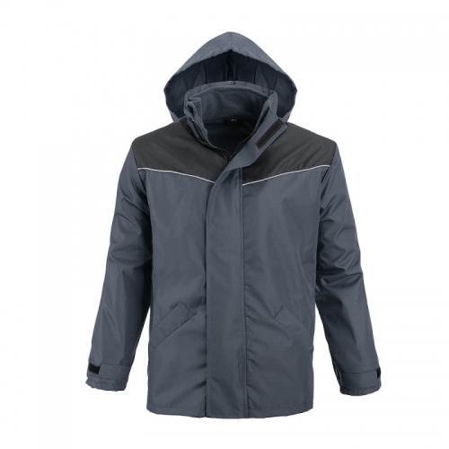 3-in-1 insulated jacket aero gray-black