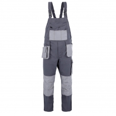 Spodnie ogrodniczki proman stretch 250 szary rozm.