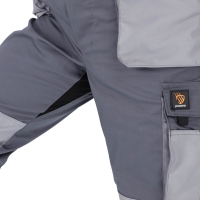 Spodnie ogrodniczki proman stretch 250 szary rozm.