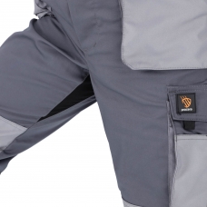 Spodnie ogrodniczki proman stretch 250 szary rozm.