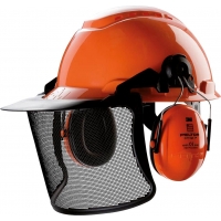 Mesh face shield with ear-muffs 3M-KAS-WILD P