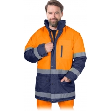 Protective insulated jacket BLUE-ORANGE-J PG