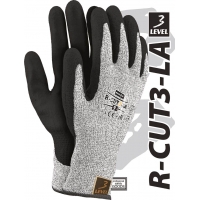 Protective latex gloves R-CUT3-LA BWB