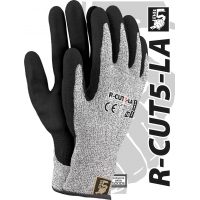 Protective latex gloves R-CUT5-LA BWB
