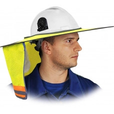 Protective brim for a helmet with a neck protector RONDO-MESH YP