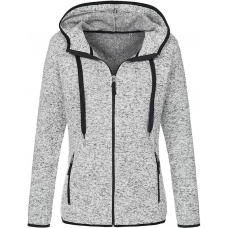 Knit fleece jacket for women SST5950 LGM