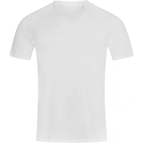 Deep v-neck t-shirt for men SST9690 WHI