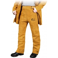 Kožené bezpečnostné nohavice pre zváračov WY-SSB Y